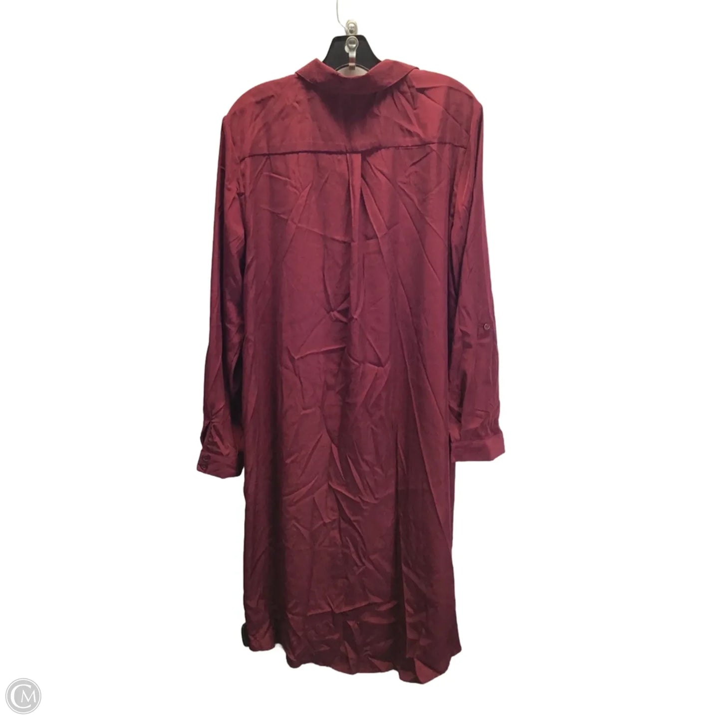 Dress Casual Midi By Cato In Maroon, Size: Xl
