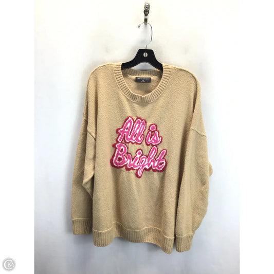 Sweater By Lane Bryant In Tan, Size: 18