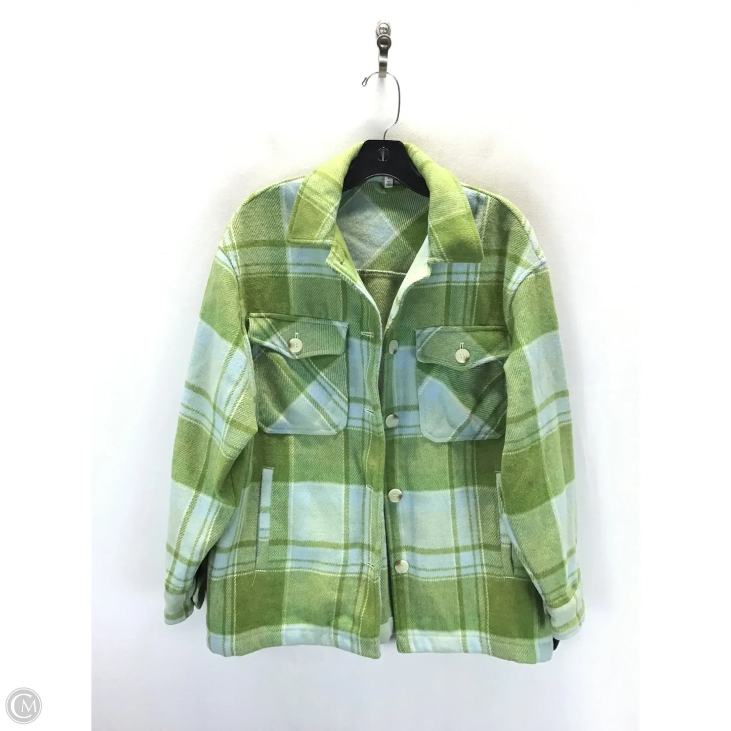 Jacket Shirt By Workshop In Green, Size: Sp