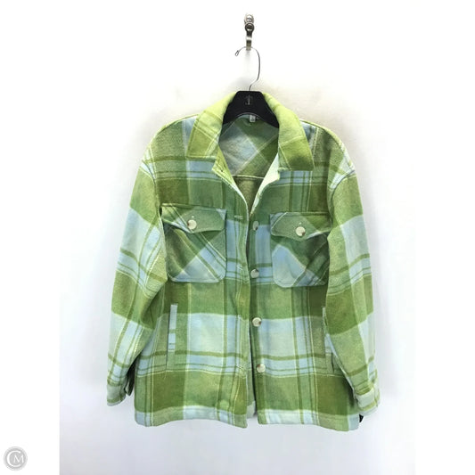 Jacket Shirt By Workshop In Green, Size: Sp