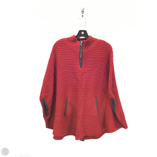 Poncho By New York And Co In Maroon, Size: S
