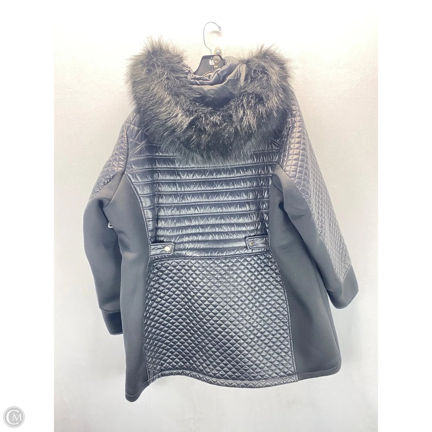 Coat Designer By Michael Kors In Black, Size: 3x