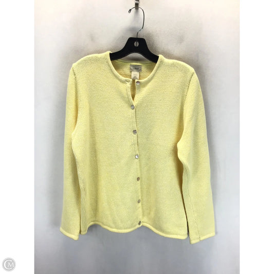 Cardigan By L.l. Bean In Yellow, Size: L