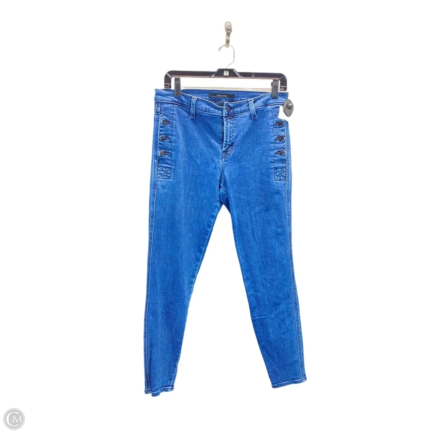 Jeans Straight By J Brand In Blue Denim, Size: 6