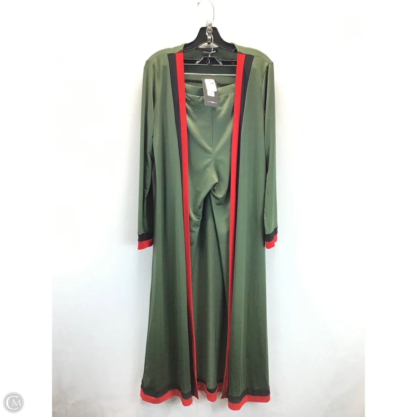 Pants Set 2pc By Fashion Nova In Green & Red, Size: M