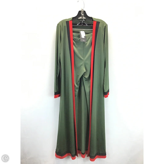 Pants Set 2pc By Fashion Nova In Green & Red, Size: M