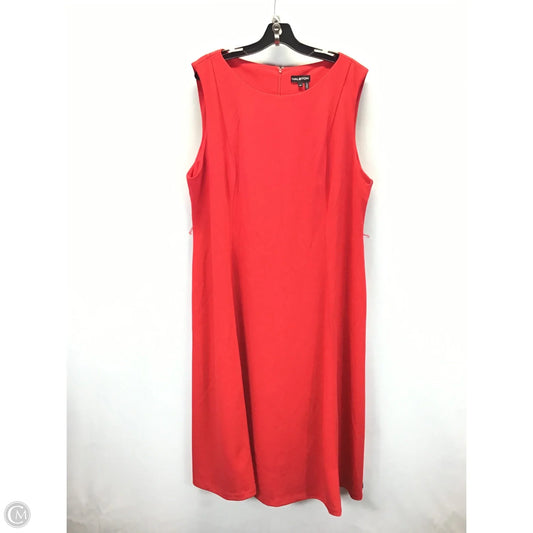 Dress Designer By Halston In Red, Size: 22