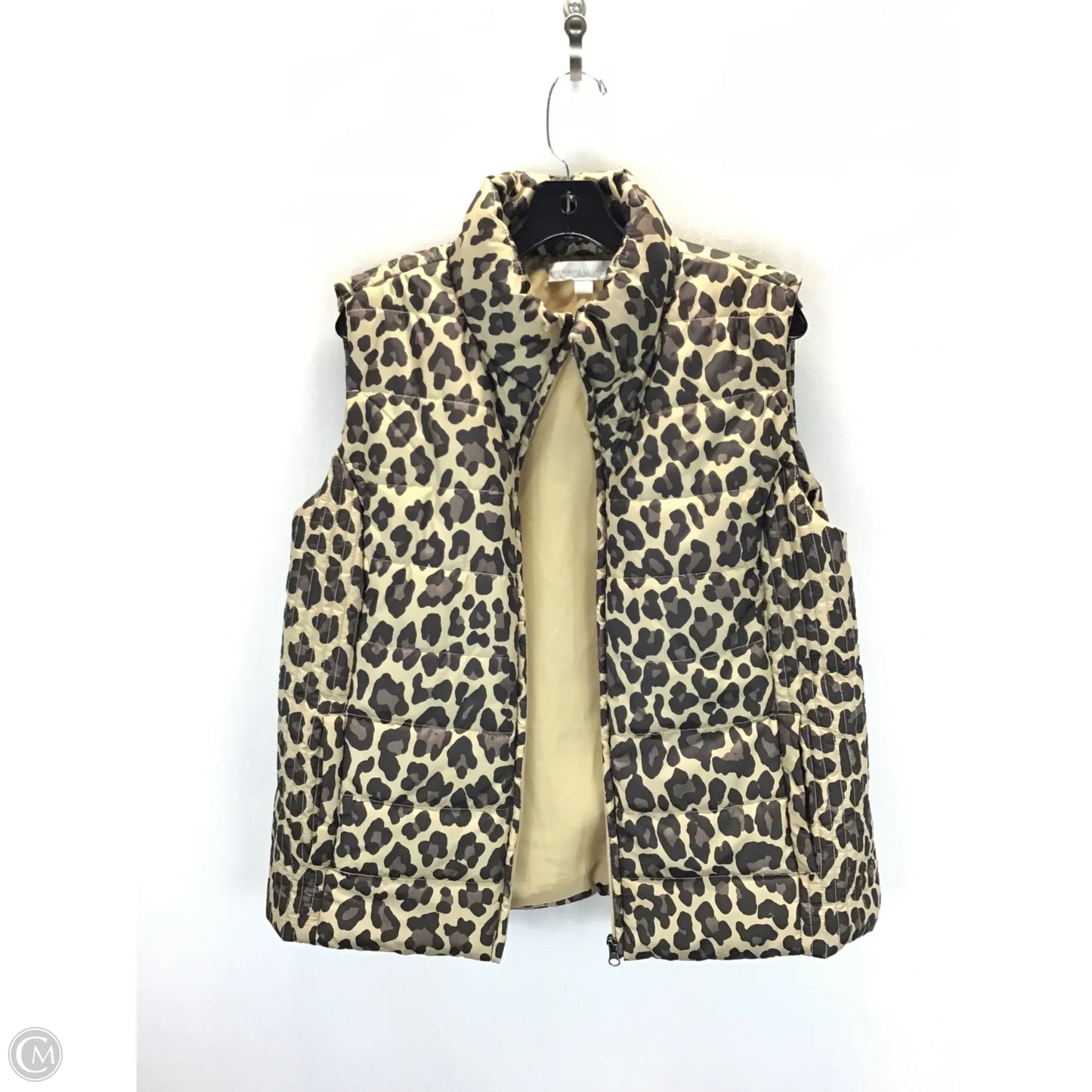 Vest Puffer & Quilted By New York And Co In Animal Print, Size: Xl