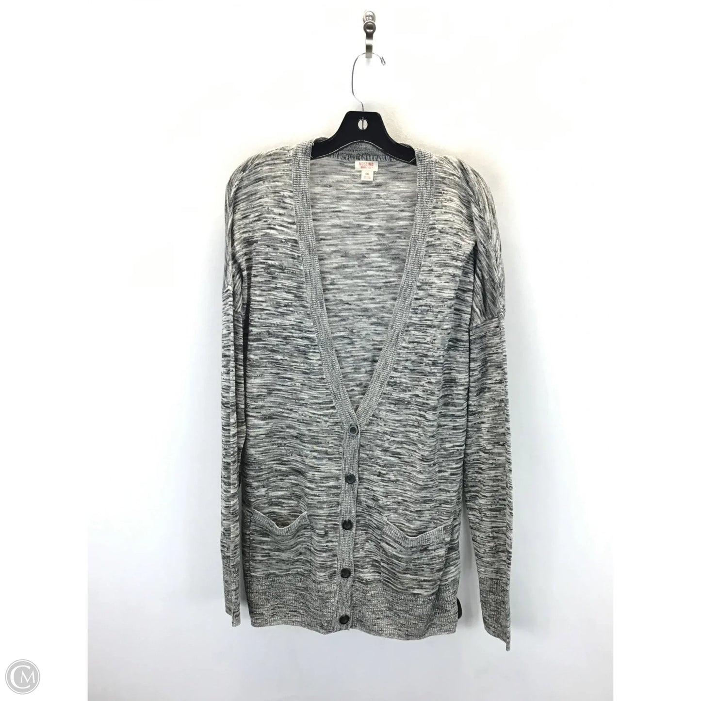 Cardigan By Mossimo In Black & White, Size: Xxl