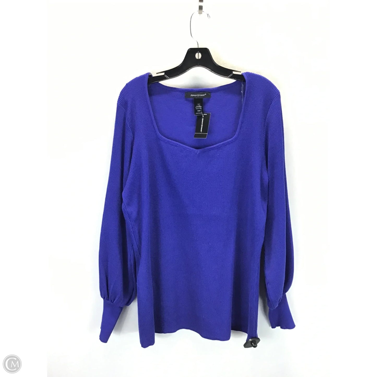 Sweater By Ashley Stewart In Blue, Size: 18