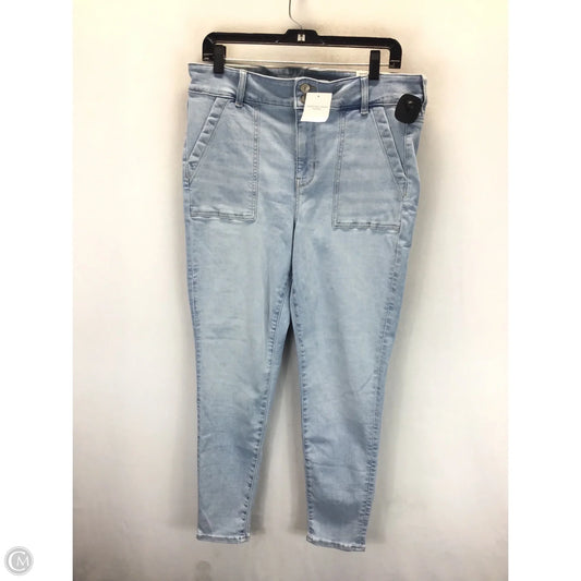 Jeans Jeggings By American Eagle In Blue Denim, Size: 16