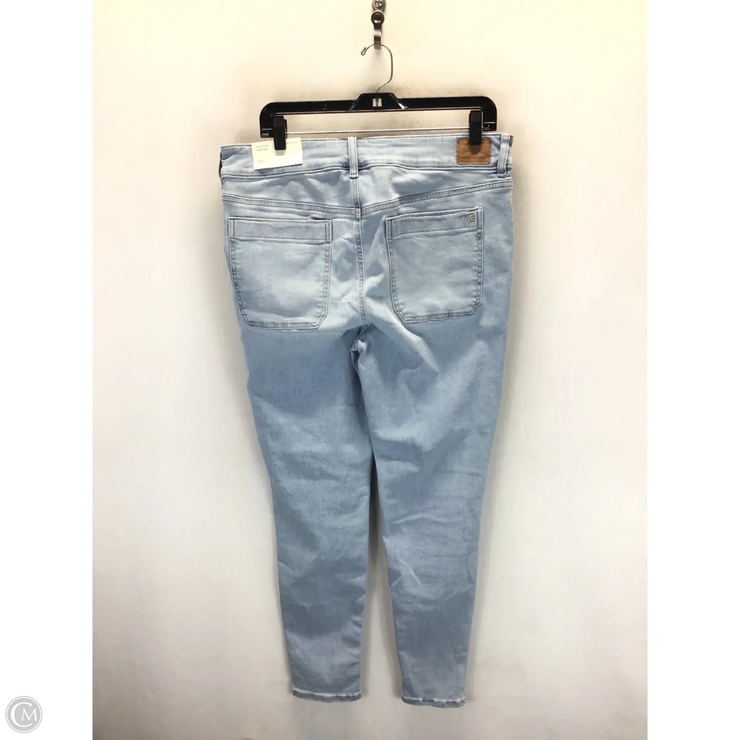 Jeans Jeggings By American Eagle In Blue Denim, Size: 16