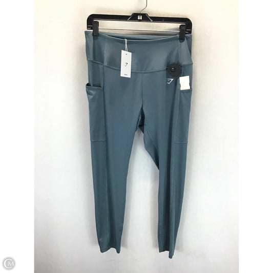 Athletic Leggings By Gym Shark In Blue, Size: Xl