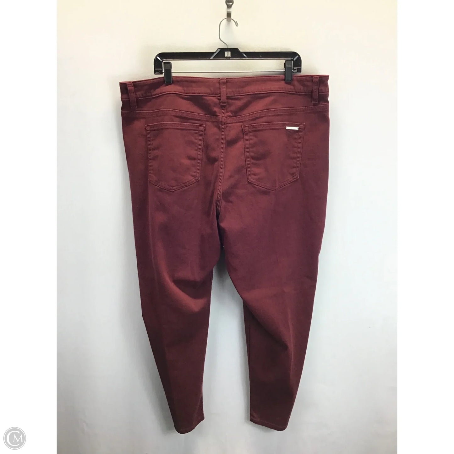 Pants Designer By Michael Kors In Maroon, Size: 20