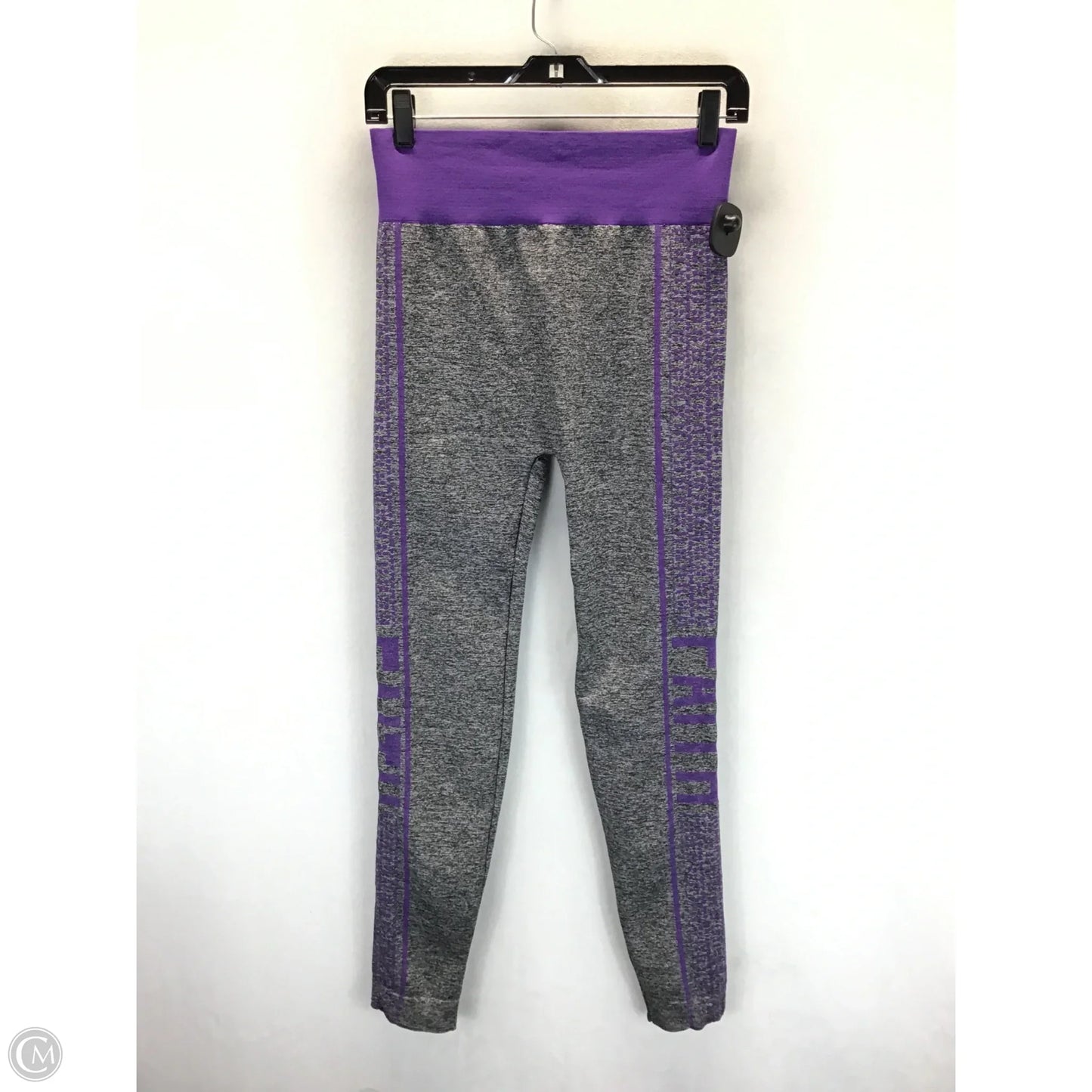 Pants Set 2pc By Love In Grey & Purple, Size: L