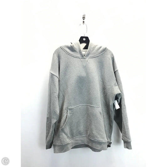 Sweatshirt Hoodie By Lululemon In Grey, Size: 18