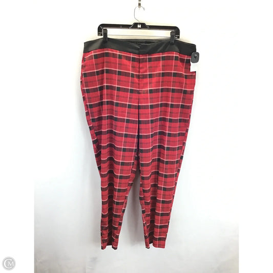 Pants Chinos & Khakis By Eloquii In Black & Red, Size: 18