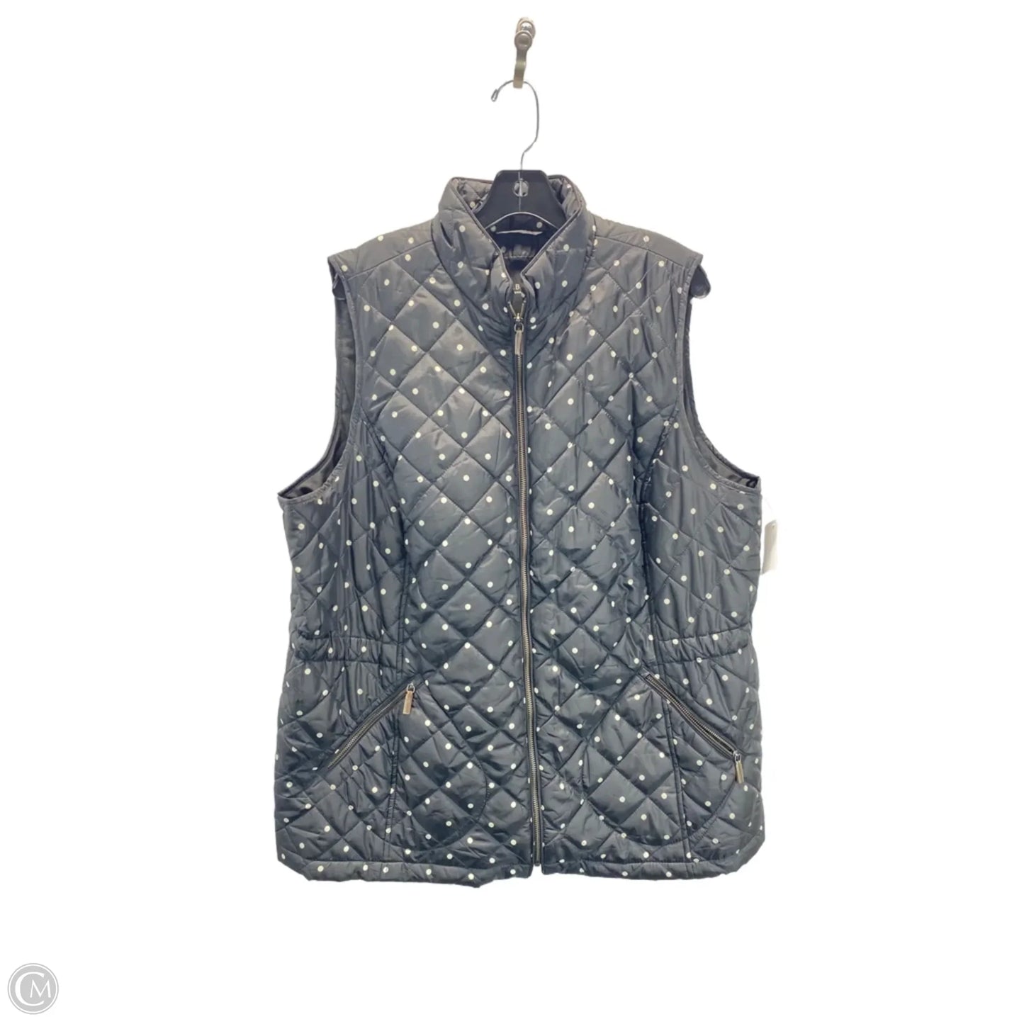 Vest Puffer & Quilted By Talbots In Black, Size: 2x