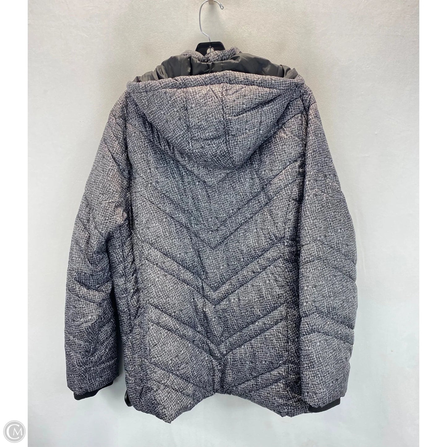 Coat Puffer & Quilted By Xersion In Black & White, Size: 1x