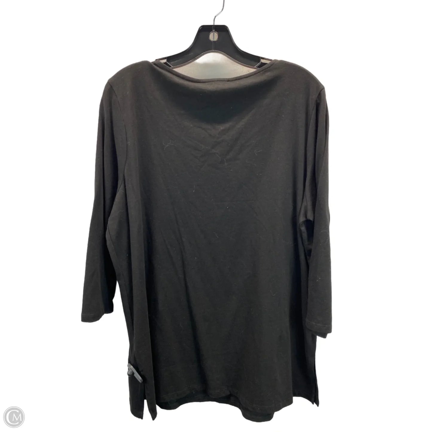 Top Long Sleeve Designer By Michael Kors In Black, Size: 1x