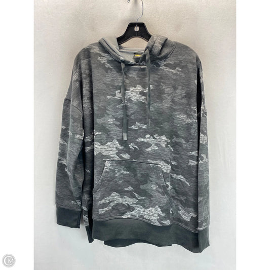 Sweatshirt Hoodie By Athletic Works In Black & Grey, Size: Xl