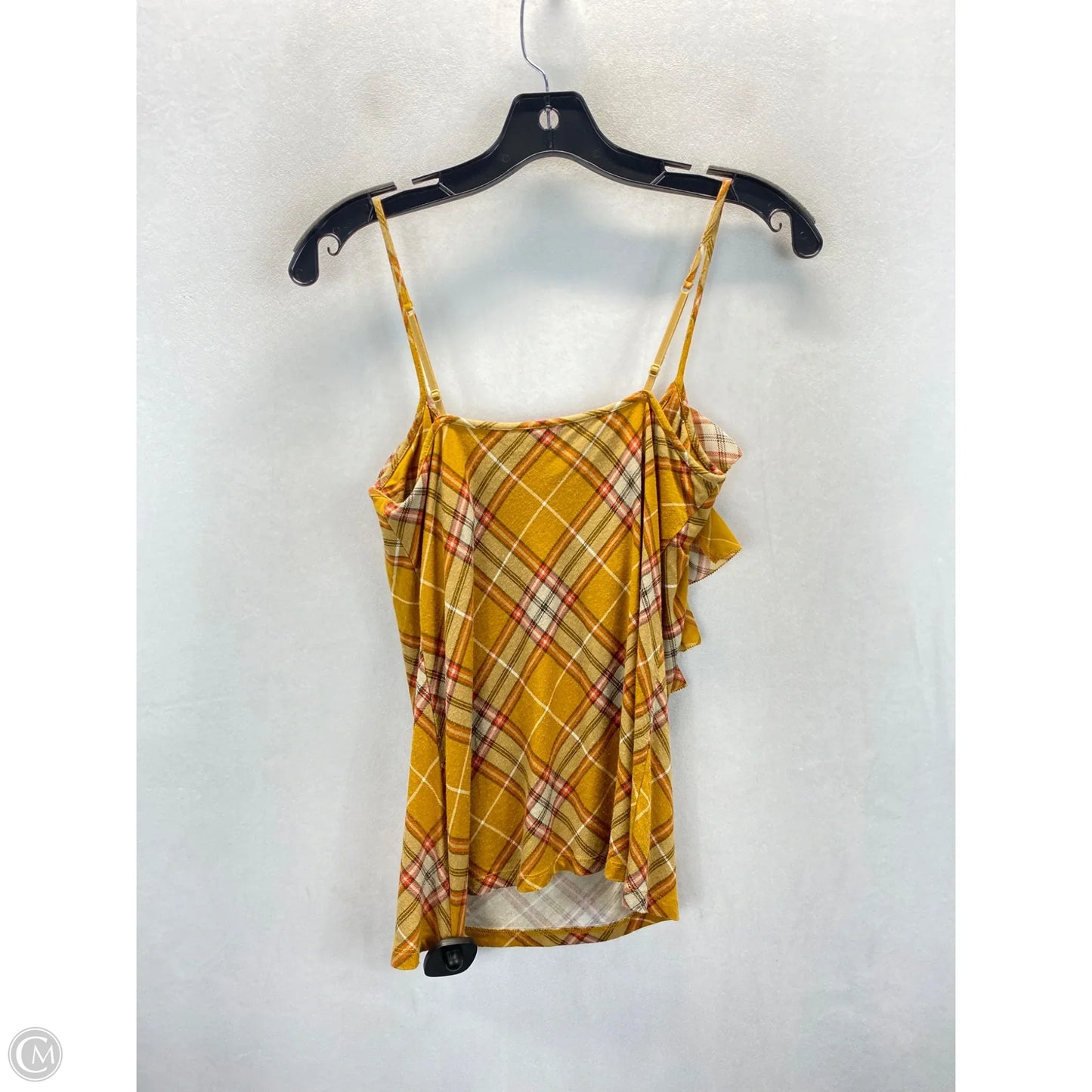 Top Sleeveless By New York And Co In Plaid Pattern, Size: S