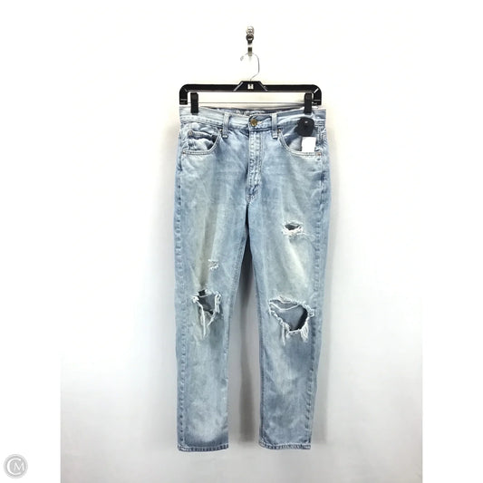 Jeans Cropped By American Eagle In Blue Denim, Size: 6