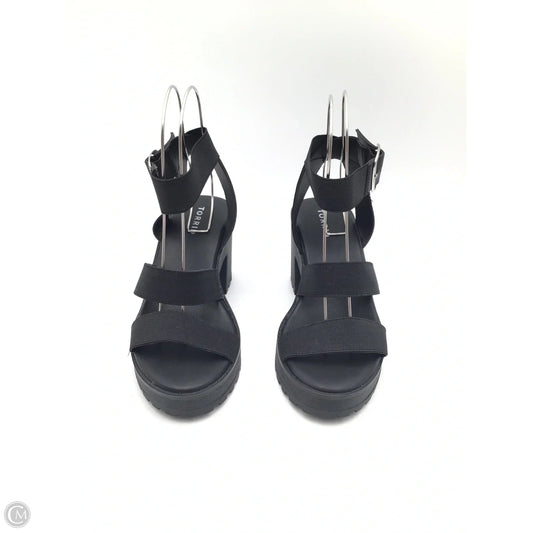 Sandals Heels Block By Torrid In Black, Size: 7.5