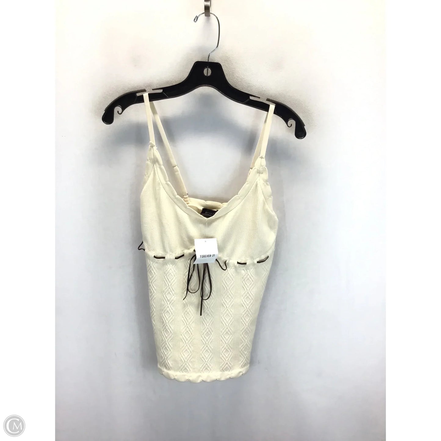 Top Sleeveless By Forever 21 In Cream, Size: 2x