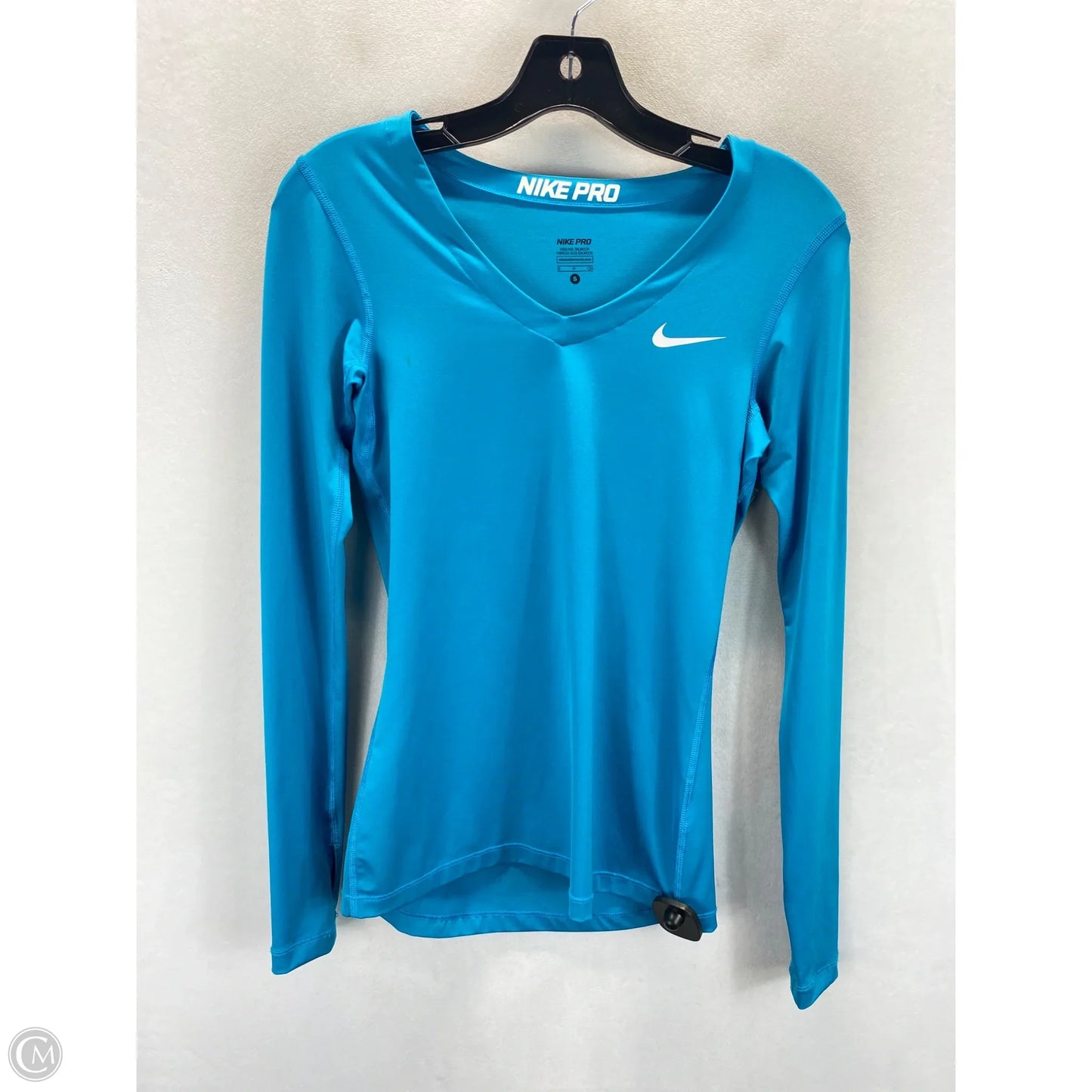 Athletic Top Long Sleeve Crewneck By Nike In Blue, Size: S