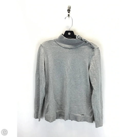 Sweater By Calvin Klein In Grey, Size: S