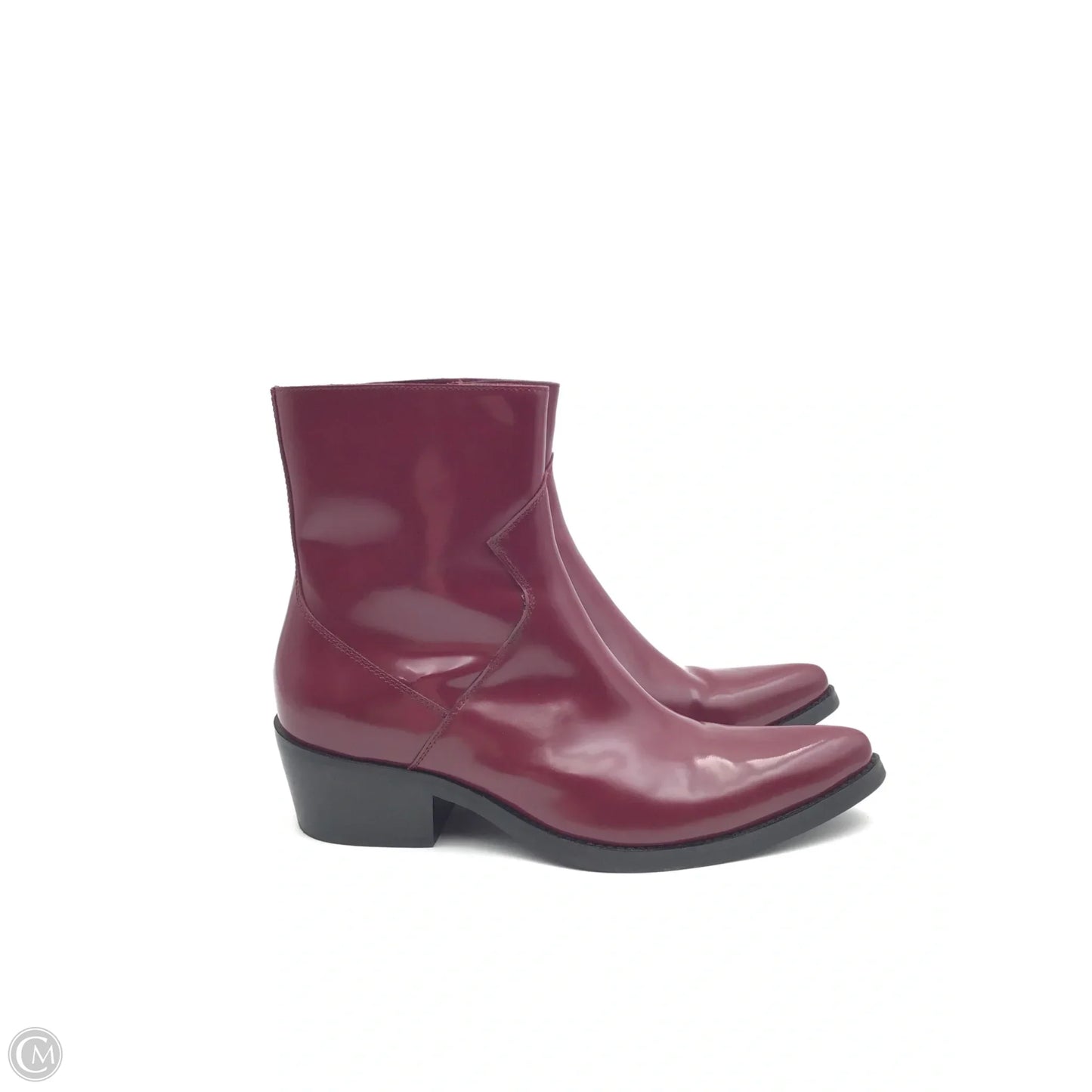Boots Western By Calvin Klein In Purple, Size: 9