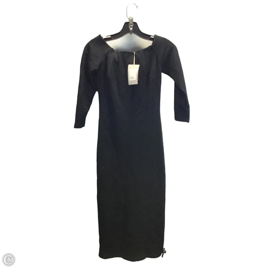 Dress Casual Midi By Zara In Black, Size: S
