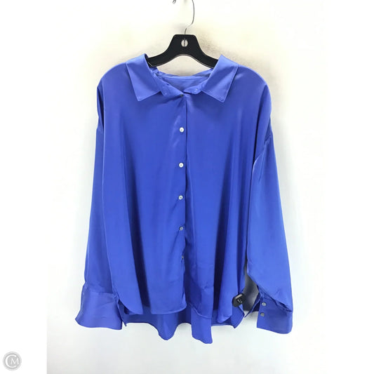 Top Long Sleeve By Loft In Blue, Size: Xxl