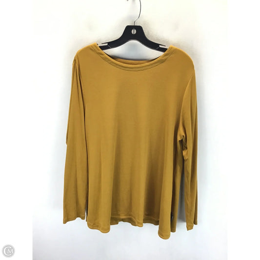 Top Long Sleeve By J. Jill In Yellow, Size: Xl