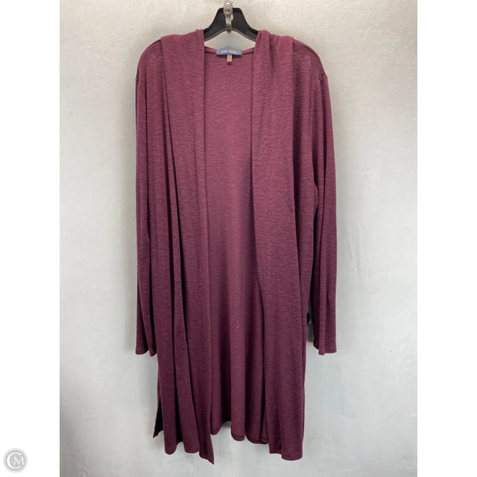 Cardigan By Clothes Mentor In Purple, Size: 1x