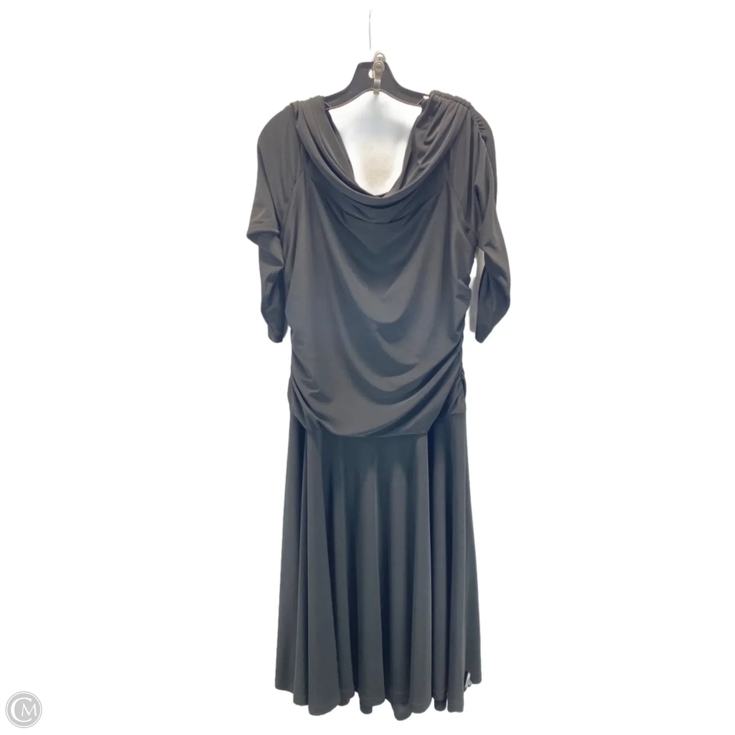 Dress Party Midi By Jones New York In Black, Size: 16