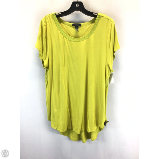 Top Short Sleeve By Alfani In Green, Size: Xxl