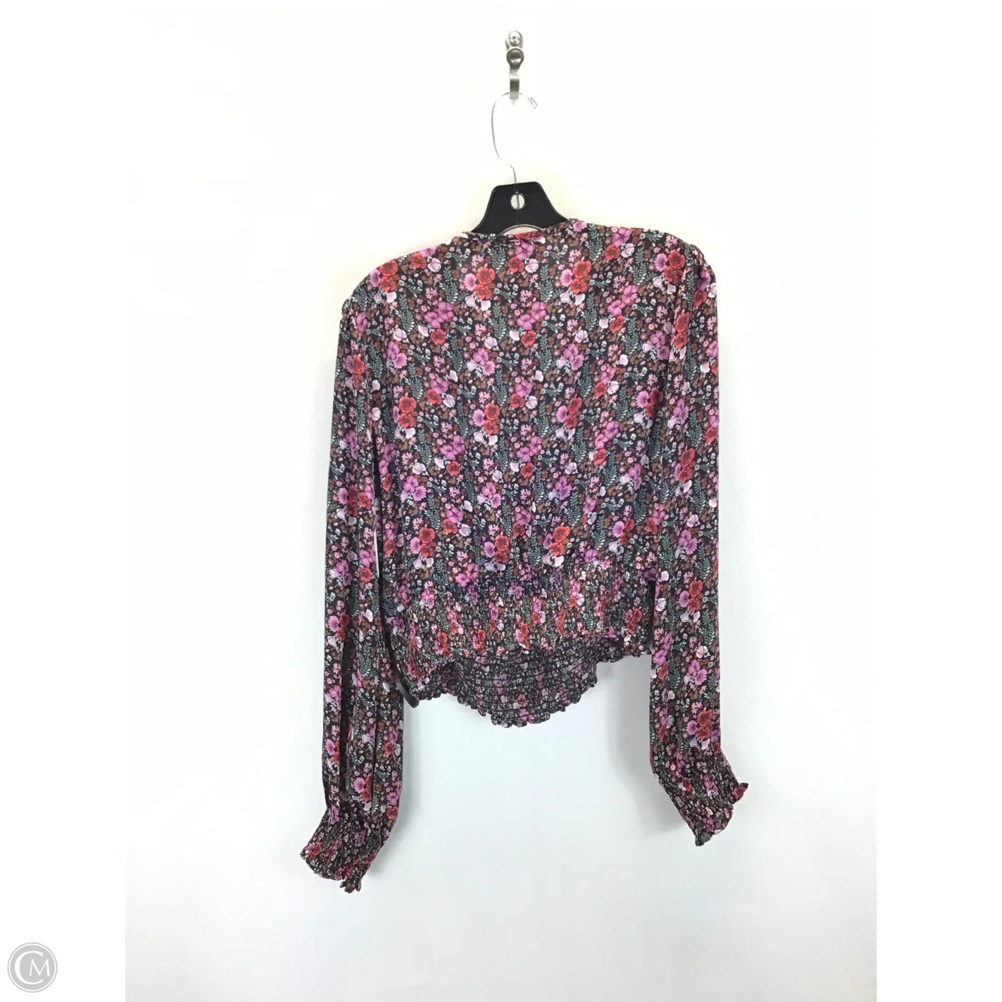 Top Long Sleeve By Forever 21 In Floral Print, Size: Xl
