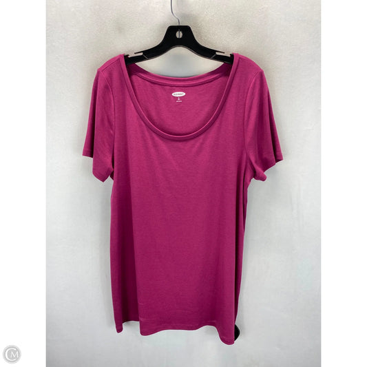 Top Short Sleeve By Old Navy In Pink, Size: Xl