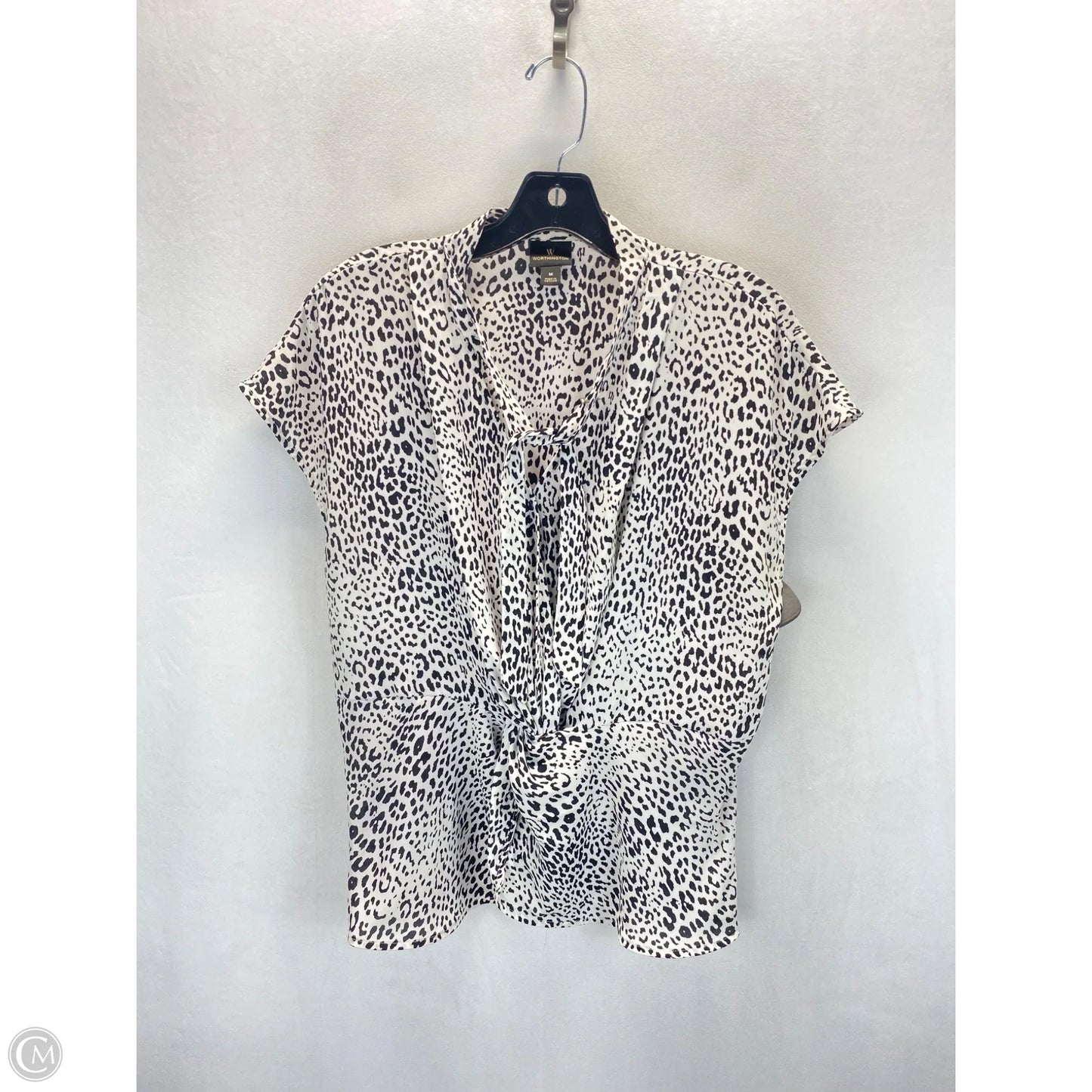 Top Sleeveless By Worthington In Animal Print, Size: M