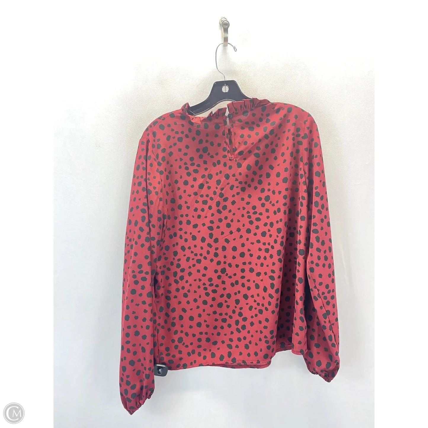 Top Long Sleeve By Shein In Red, Size: L