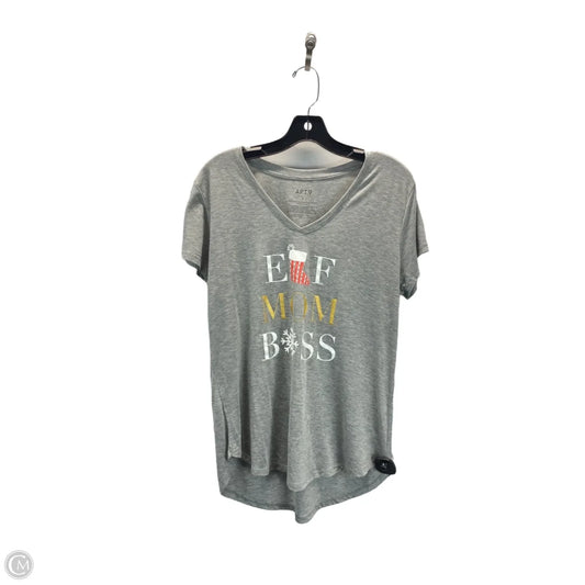 Top Short Sleeve By Apt 9 In Grey, Size: L