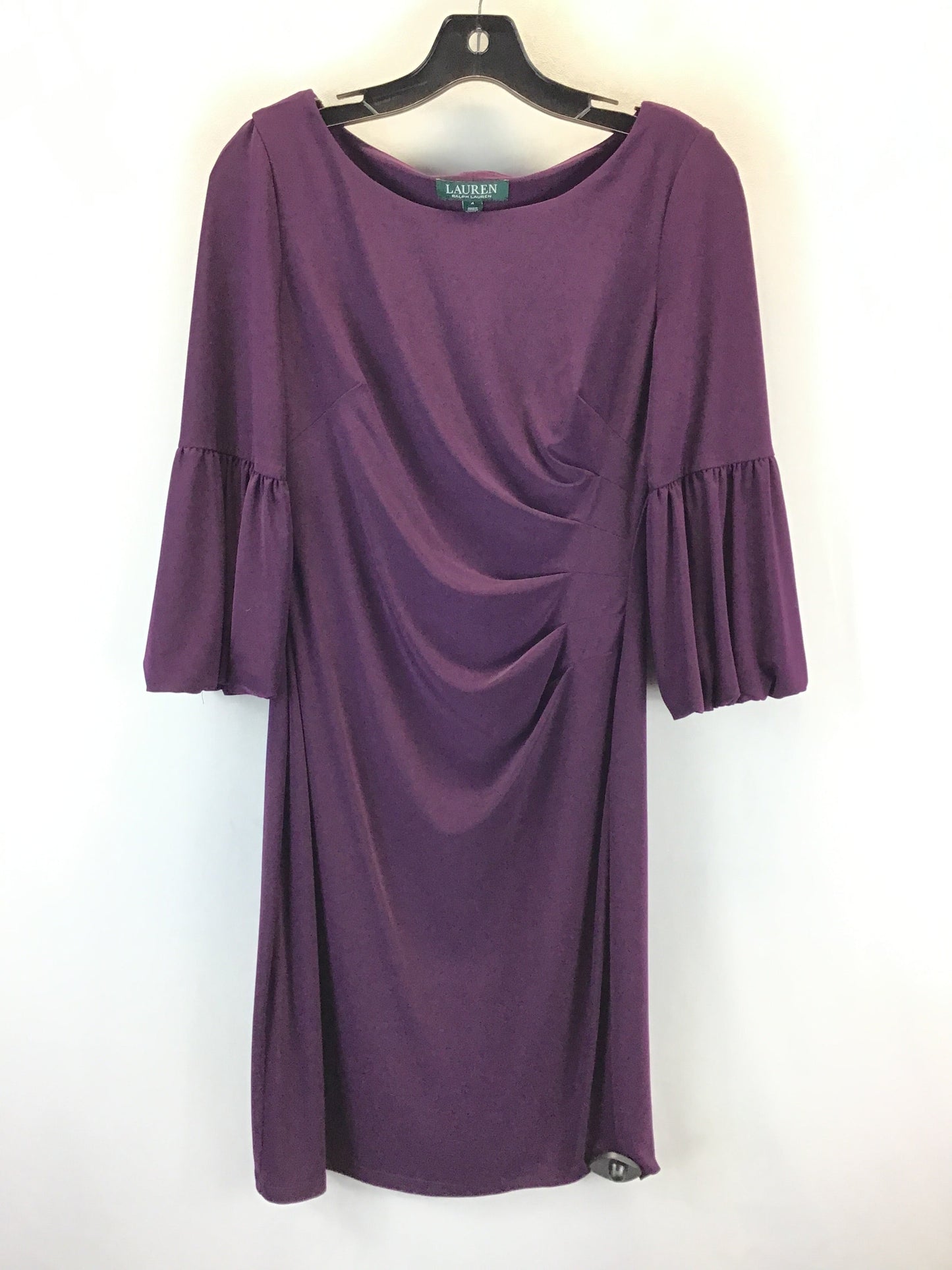 Dress Casual Midi By Lauren By Ralph Lauren In Purple, Size: 4
