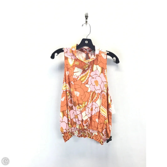 Top Sleeveless By Rachel Zoe In Orange & Pink, Size: Xl