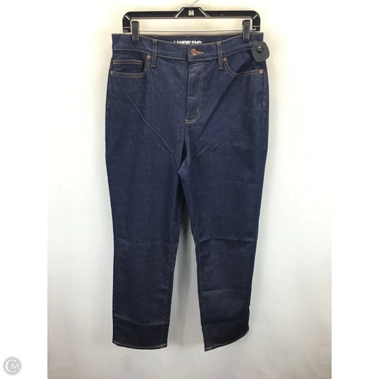 Jeans Straight By Lands End In Blue, Size: 12