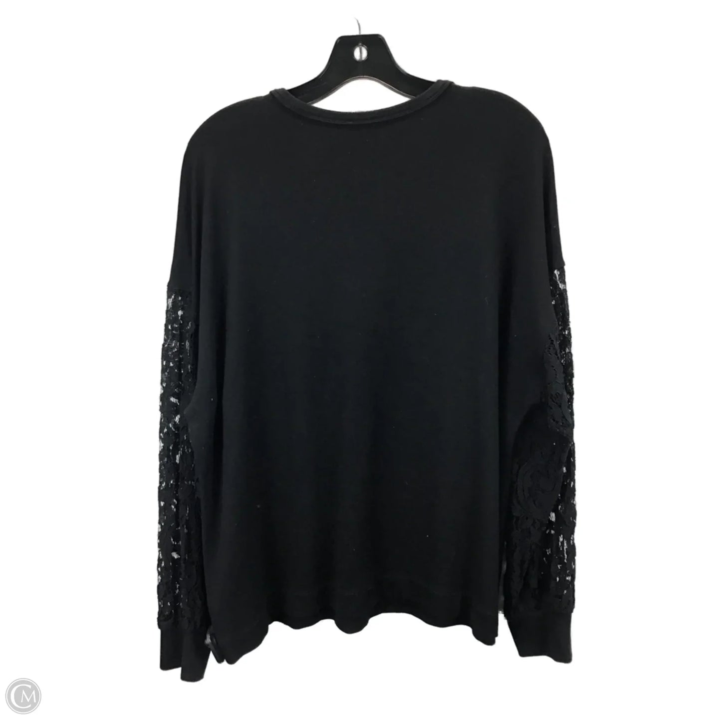 Top Long Sleeve By Anne Klein In Black, Size: Xl