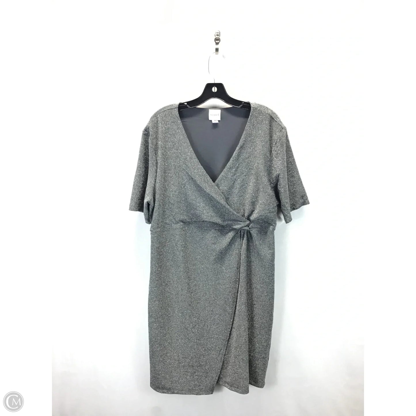 Dress Casual Midi By Serra In Silver, Size: Xl