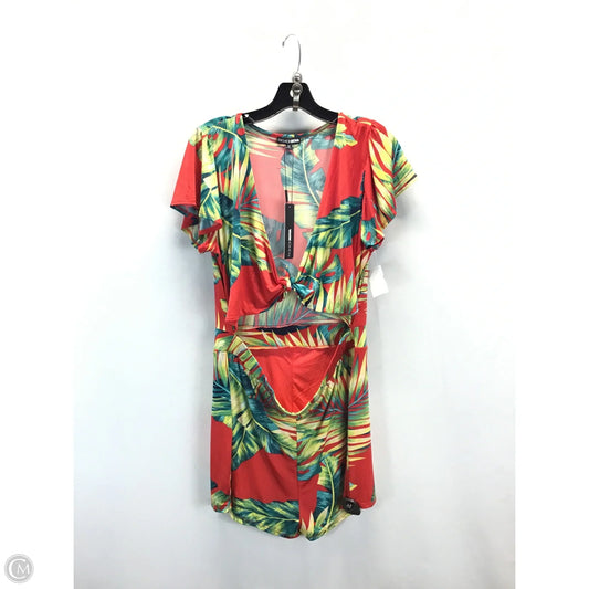Romper By Fashion Nova In Floral Print, Size: 2x