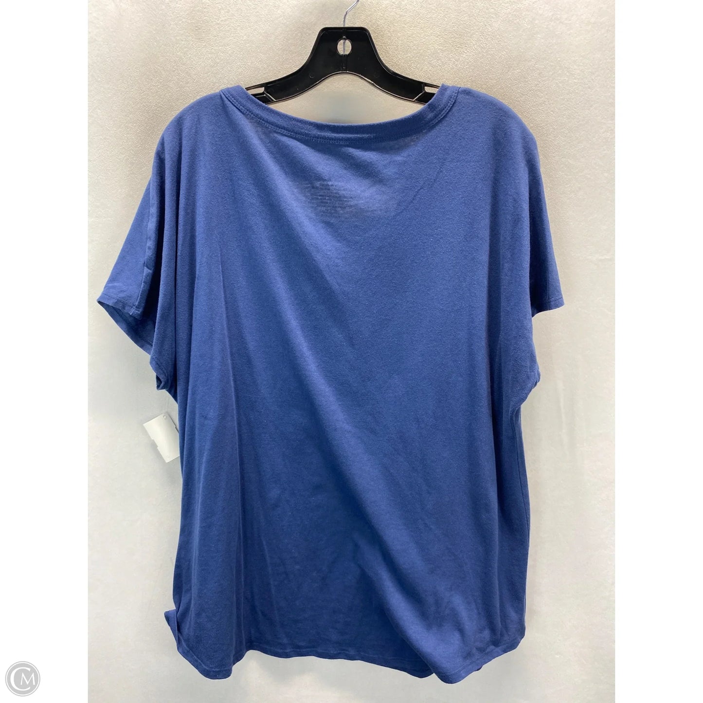 Top Short Sleeve By Clothes Mentor In Blue, Size: 2x